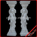 Hand Carved Beautiful Stone Pillar with Women Statues YL-L199